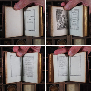 De Officiis ad Marcum filium. >>NOTABLE MINIATURE BOOK << Cicero, Marcus Tullius. Publication Date: 1773 CONDITION: VERY GOOD