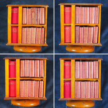 Load image into Gallery viewer, Shakespeare, William. Ellen Terry Complete Works of William Shakespeare, in 40 volumes. Bryce, David &amp; Son. Glasgow. 1904. Complete Works. [Large revolving bookcase] &gt;&gt;MINIATURE BOOKS&lt;&lt;
