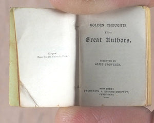 Mite Series in Tartan. Bryce, David & Son. Glasgow. Circa 1900. Five volumes in fitted wooden box.