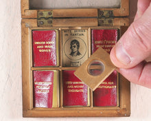 Load image into Gallery viewer, Mite Series in Tartan. Bryce, David &amp; Son. Glasgow. Circa 1900. Five volumes in fitted wooden box.
