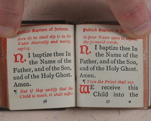 Ministration of Publick Baptism of Infants. Eyre & Spottiswoode, 33, Paternoster Row, E.C. Edinburgh and New York. Circa 1905.