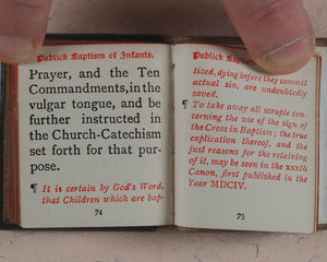 Ministration of Publick Baptism of Infants. Eyre & Spottiswoode, 33, Paternoster Row, E.C. Edinburgh and New York. Circa 1905.