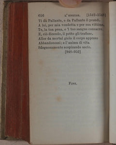Virgilius Maro, Publius. L'Eneide, volgarizzata da Annibal Caro. Barbèra, G. Firenze. 1873. >>VIRGIL'S 'AENEID' IN UNCOMMON MINIATURE ITALIAN EDITION<<