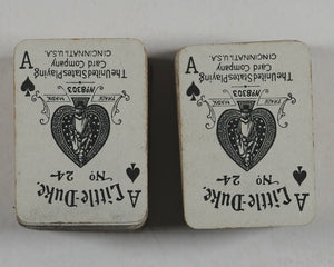 Miniature antique playing cards in contemporary box. United States Playing Card Company. Cincinnati, USA. Circa 1898.