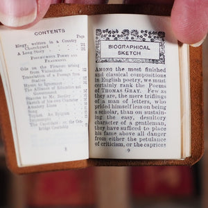 Elegy in a country church-yard & other poems. >>MINIATURE ELEGY TO UNSUNG PAUPERS<< Gray, Thomas. Publication Date: 1904 CONDITION: VERY GOOD