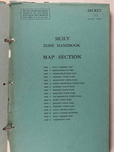 Load image into Gallery viewer, Sicily Zone Handbook. June, 1943. Box 99, Western Central District Office, New Oxford Street, W.C.1. &gt;&gt;Extremely rare, pre-invasion, secret, publication.&lt;&lt;
