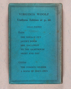 Virginia Woolf. Collected works of Virginia Woolf - every first Uniform Edition,  in original dust-jackets. Hogarth Press. 52 Tavistock Square. London.  1929-1950.