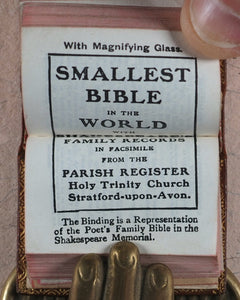 Holy Bible containing Old & New Testaments. New York Oxford University Press. American Branch. 1919. >>Attractively bound  miniature Bible <<