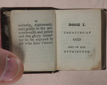 Load image into Gallery viewer, Bible in Miniature or a Concise History of Both Testaments. McDowall, T. &amp; W. Edinburgh. Circa 1845.&gt;&gt;Miniature Scottish Thumb-Bible with rare green title-page&lt;&lt;
