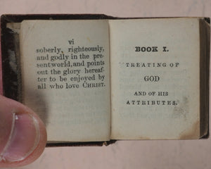 Bible in Miniature or a Concise History of Both Testaments. McDowall, T. & W. Edinburgh. Circa 1845.>>Miniature Scottish Thumb-Bible with rare green title-page<<
