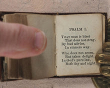 Load image into Gallery viewer, Bible in Miniature or a Concise History of Both Testaments. McDowall, T. &amp; W. Edinburgh. Circa 1845.&gt;&gt;Miniature Scottish Thumb-Bible with rare green title-page&lt;&lt;
