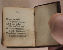 Load image into Gallery viewer, Bible in Miniature or a Concise History of Both Testaments. McDowall, T. &amp; W. Edinburgh. Circa 1845.&gt;&gt;Miniature Scottish Thumb-Bible with rare green title-page&lt;&lt;
