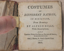 Load image into Gallery viewer, Miniature Historic Library,  in Eight volumes. Early illustrated miniature children&#39;s books in oak chest. Alfred Mills. Darton and Harvey. London. 1807-
