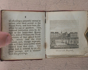 Miniature Historic Library,  in Eight volumes. Early illustrated miniature children's books in oak chest. Alfred Mills. Darton and Harvey. London. 1807-