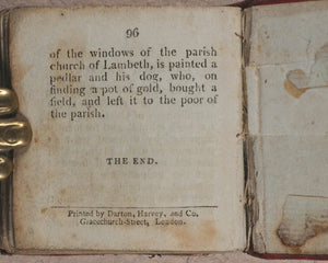Miniature Historic Library,  in Eight volumes. Early illustrated miniature children's books in oak chest. Alfred Mills. Darton and Harvey. London. 1807-