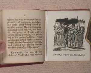 Miniature Historic Library,  in Eight volumes. Early illustrated miniature children's books in oak chest. Alfred Mills. Darton and Harvey. London. 1807-