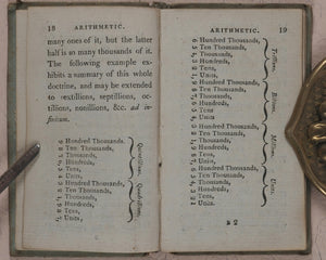 Compendium of Simple Arithmetic; in which the first rules of that pleasing Science are made familiar to the capacities of youth. Wallis, J. 16 Ludgate Street. London. 1801.