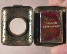 Load image into Gallery viewer, Smallest English Dictionary in the World.  Bryce, David &amp; Son. Glasgow. 1893.&gt;&gt;MINIATURE BRYCE DICTIONARY IN LOCKET&lt;&lt;
