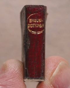 Smallest English Dictionary in the World.  Bryce, David & Son. Glasgow. 1893.>>MINIATURE BRYCE DICTIONARY IN LOCKET<<