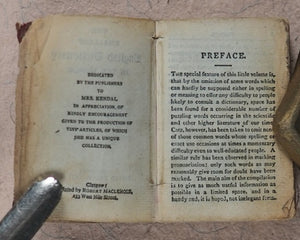 Smallest English Dictionary in the World.  Bryce, David & Son. Glasgow. 1893.>>MINIATURE BRYCE DICTIONARY IN LOCKET<<