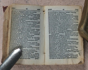Smallest English Dictionary in the World.  Bryce, David & Son. Glasgow. 1893.>>MINIATURE BRYCE DICTIONARY IN LOCKET<<