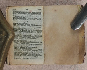 Smallest English Dictionary in the World.  Bryce, David & Son. Glasgow. 1893.>>MINIATURE BRYCE DICTIONARY IN LOCKET<<