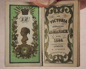 Victoria Miniature Almanack for 1849. Strange, W. Paternoster Row. London. [1848].