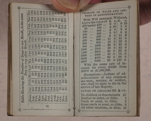 Victoria Miniature Almanack for 1849. Strange, W. Paternoster Row. London. [1848].