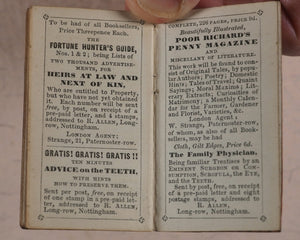 Victoria Miniature Almanack for 1849. Strange, W. Paternoster Row. London. [1848].