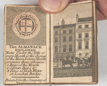 Load image into Gallery viewer, London Almanac for the year of Christ 1822. Company of Stationers. London. [1821]. Fine Anglo-Portuguese silver filigree miniature almanac case.
