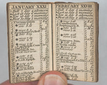 Load image into Gallery viewer, London Almanac for the year of Christ 1822. Company of Stationers. London. [1821]. Fine Anglo-Portuguese silver filigree miniature almanac case.

