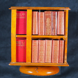 Shakespeare, William. Ellen Terry Complete Works of William Shakespeare, in 40 volumes. Bryce, David & Son. Glasgow. 1904. Complete Works. [Large revolving bookcase] >>MINIATURE BOOKS<<