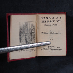 Shakespeare, William. Ellen Terry Complete Works of William Shakespeare, in 40 volumes. Bryce, David & Son. Glasgow. 1904. Complete Works. [Large revolving bookcase] >>MINIATURE BOOKS<<