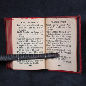 Shakespeare, William. Ellen Terry Complete Works of William Shakespeare, in 40 volumes. Bryce, David & Son. Glasgow. 1904. Complete Works. [Large revolving bookcase] >>MINIATURE BOOKS<<