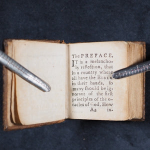 Bible in Miniature; or, a concise history of the Old & New Testaments. London printed [London]. 1795.