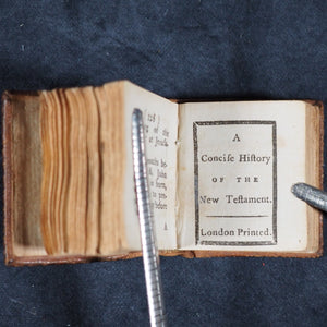 Bible in Miniature; or, a concise history of the Old & New Testaments. London printed [London]. 1795.