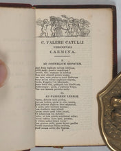 Load image into Gallery viewer, Catullus. Catullus, Tibullus et Propertius. Pickering, G. 57 Chancery Lane. London. 1824.
