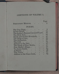 Burns, Robert. Poetical works of Robert Burns, Robert. Bryce, David & Son. Glasgow. [1889].