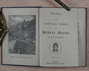 Burns, Robert. Poetical works of Robert Burns, Robert. Bryce, David & Son. Glasgow. [1889].