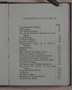Burns, Robert. Poetical works of Robert Burns, Robert. Bryce, David & Son. Glasgow. [1889].
