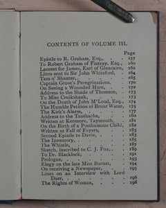 Burns, Robert. Poetical works of Robert Burns, Robert. Bryce, David & Son. Glasgow. [1889].