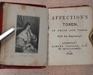 Affection's Token. In poetry and Prose. Johnson, Samuel Jun. 48 Church Street. London. 1848.
