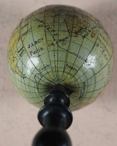 Miniature Globe. L[ebègue], J[ules] et Cie. Paris. Circa 1912.