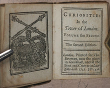 Load image into Gallery viewer, Boreman, Thomas. Curiosities in the Tower of London. Volume 2 [of 2]. Boreman, Tho[mas], the Bookseller near the two giants in Guildhall. London. 1741.
