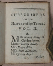 Load image into Gallery viewer, Boreman, Thomas. Curiosities in the Tower of London. Volume 2 [of 2]. Boreman, Tho[mas], the Bookseller near the two giants in Guildhall. London. 1741.
