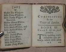 Load image into Gallery viewer, Boreman, Thomas. Curiosities in the Tower of London. Volume 2 [of 2]. Boreman, Tho[mas], the Bookseller near the two giants in Guildhall. London. 1741.
