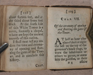 Boreman, Thomas. Curiosities in the Tower of London. Volume 2 [of 2]. Boreman, Tho[mas], the Bookseller near the two giants in Guildhall. London. 1741.