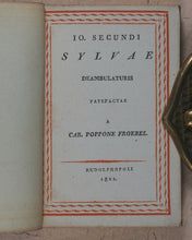Load image into Gallery viewer, Miniature library of classical literature. Kaspar van Baerle, George Buchanan, Jacob Cats, Joannes Nicolai Secundus, John Owen, Helius Eobanus Hessus, &amp; Marco Girolamo Vida. Carl Poppo Fröbel. Rudophopoli [Rudolstadt].1820.
