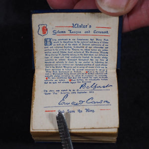 Ulster Day Holy Bible containing Old and New testaments. Bryce, David & Son. Glasgow. 1912. Memento of Ulster Day 28 September 1912.