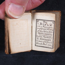 Load image into Gallery viewer, Bible in minuiture [sic] or a concise history of Old &amp; new Testaments Bible in minuiture or a concise history of Old &amp; new Testaments.  1780.
